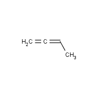 1,2-Butadiene formula graphical representation