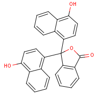 alpha-Naphtholphthalein formula graphical representation