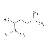 N,N,N',N'-Tetramethyl-1,3-butanediamine formula graphical representation