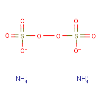 Ammonium persulfate formula graphical representation