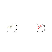 Arsenic trioxide formula graphical representation