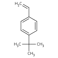 p-tert-Butylstyrene formula graphical representation