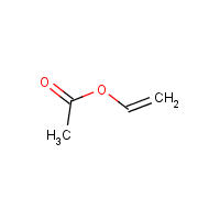 Vinyl acetate formula graphical representation