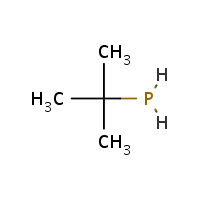 tert-Butylphosphine formula graphical representation