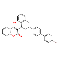 Brodifacoum formula graphical representation