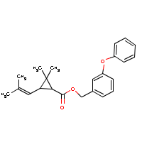 Phenothrin formula graphical representation