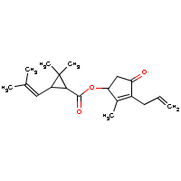 Allethrin formula graphical representation