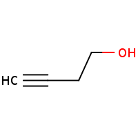 3-Butyn-1-ol formula graphical representation