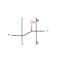 Polyvinyl alcohol formula graphical representation