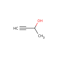 3-Butyn-2-ol formula graphical representation