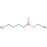 Ethyl hexanoate formula graphical representation