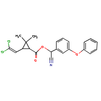 Cypermethrin formula graphical representation