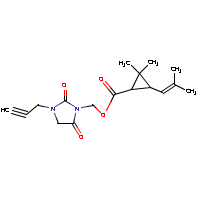 Imiprothrin formula graphical representation