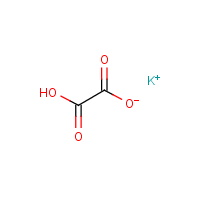 Potassium binoxalate formula graphical representation