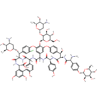 Avoparcin formula graphical representation