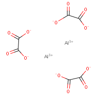 Aluminum oxalate formula graphical representation