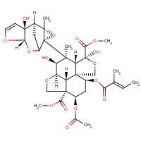 Azadirachtin formula graphical representation