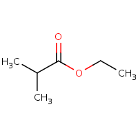 Ethyl isobutyrate formula graphical representation