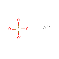 Aluminum phosphate formula graphical representation
