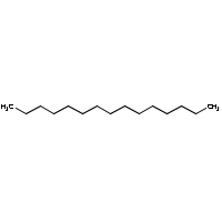 Pentadecane formula graphical representation