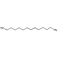 Tetradecane formula graphical representation