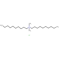 Didecyl dimethyl ammonium chloride formula graphical representation