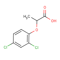 Dichlorprop formula graphical representation