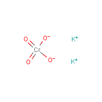 Potassium chromate formula graphical representation