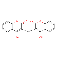 Dicumarol formula graphical representation