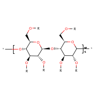 Cellulose acetate butyrate formula graphical representation