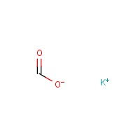 Potassium formate formula graphical representation