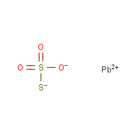 Lead thiosulfate formula graphical representation