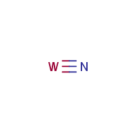 Tungsten nitride formula graphical representation