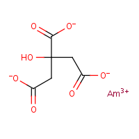 Americium citrate formula graphical representation