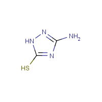 3-Amino-5-mercapto-1,2,4-triazole formula graphical representation