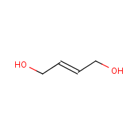 1,4-Dihydroxy-2-butene formula graphical representation