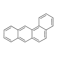 Benz(a)anthracene formula graphical representation