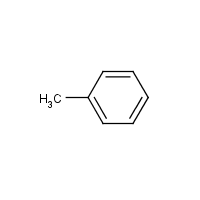 Toluene formula graphical representation