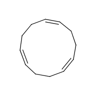 1,5,9-Cyclododecatriene formula graphical representation