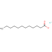 Potassium laurate formula graphical representation