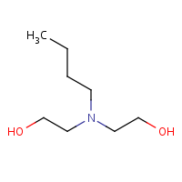 N-Butyldiethanolamine formula graphical representation