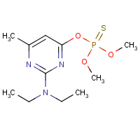 Pirimiphos-methyl formula graphical representation
