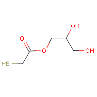 Glyceryl monothioglycolate formula graphical representation