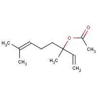 Linalyl acetate formula graphical representation