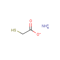 Ammonium thioglycolate formula graphical representation