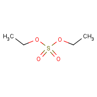 Diethyl sulfate formula graphical representation