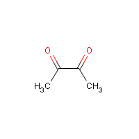 Diacetyl formula graphical representation