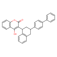 Difenacoum formula graphical representation