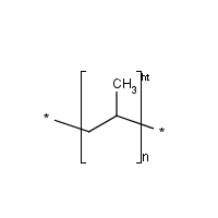 Polypropylene formula graphical representation