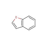 Benzofuran formula graphical representation